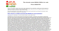 Desktop Screenshot of bhsa.com